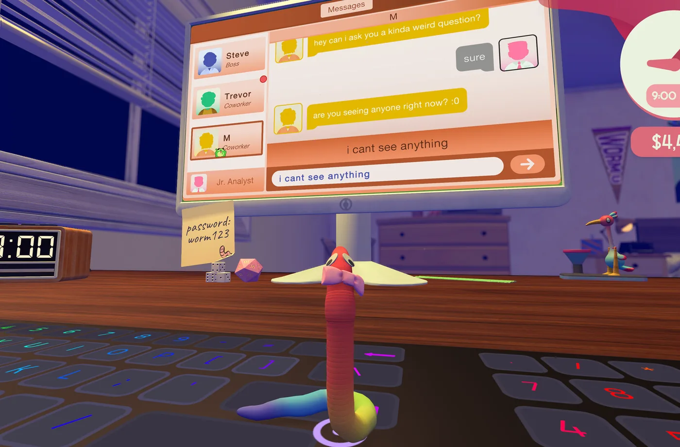 Clay illustration of a monitor showing a spreadsheet with a highlighted cell
