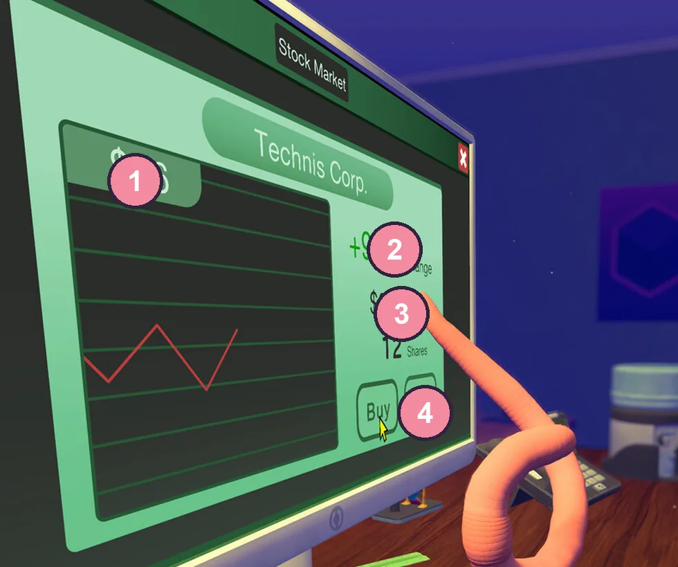 Trading screen illustration
